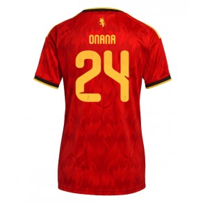 Belgija Amadou Onana #24 Domaci Dres za Ženska SP 2026 Kratak Rukavima
